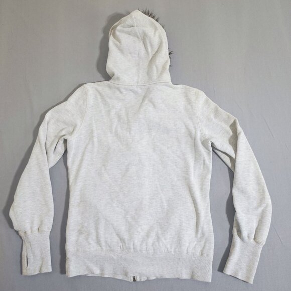 Fox jacket with hood women's junior size L white colour full zip clamp closure - Picture 4 of 13